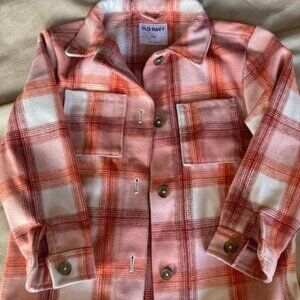 Brand New Old Navy Shacket in Plaid, Girls size M (8)